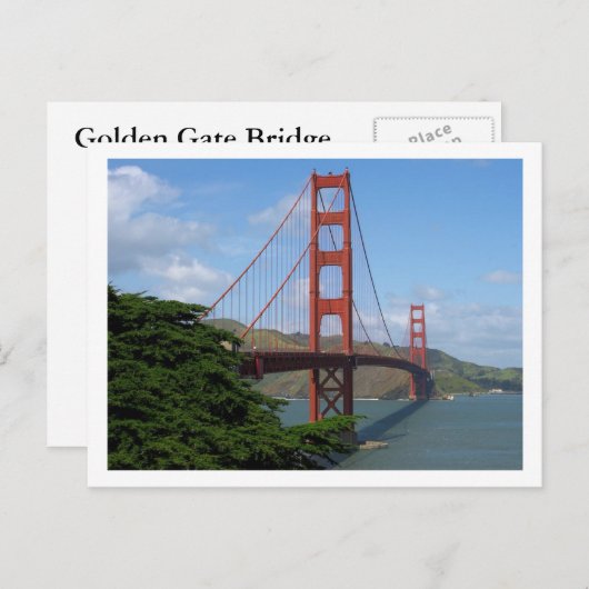 Golden Gate Bridge Briefkaart (Voorkant / Achterkant)