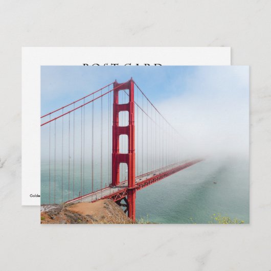 Golden Gate Bridge Briefkaart (Voorkant / Achterkant)