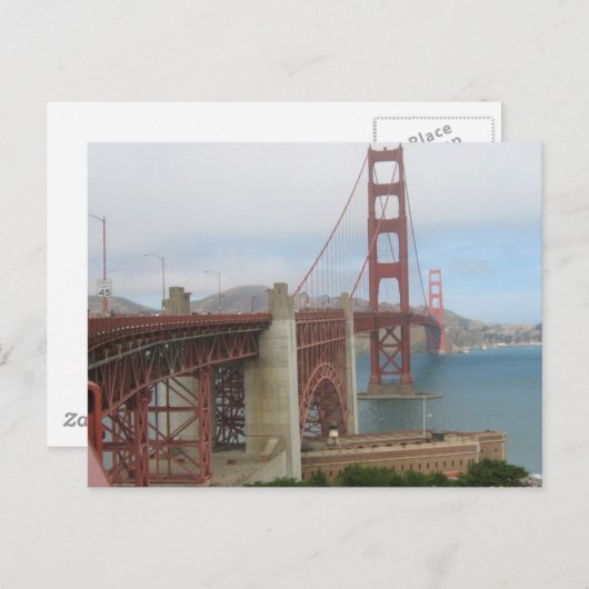 Golden Gate Bridge Briefkaart (Voorkant / Achterkant)