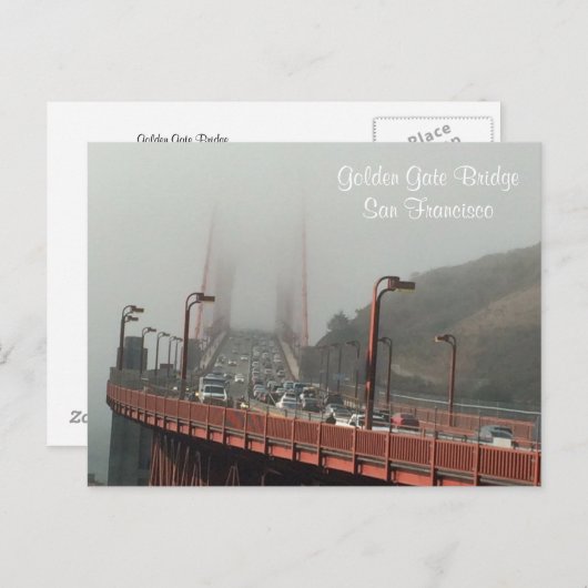 Golden Gate Bridge Briefkaart (Voorkant / Achterkant)