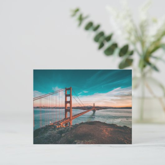 Golden gate bridge briefkaart (Staand voorkant)