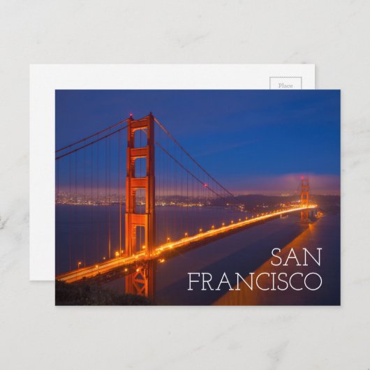 Golden Gate Bridge Briefkaart (Voorkant / Achterkant)