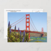 Golden Gate Bridge Briefkaart (Voorkant / Achterkant)