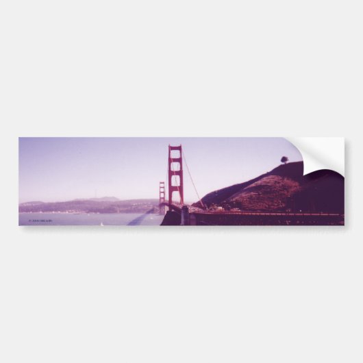 Golden Gate Bridge Bumpersticker (Voorkant)