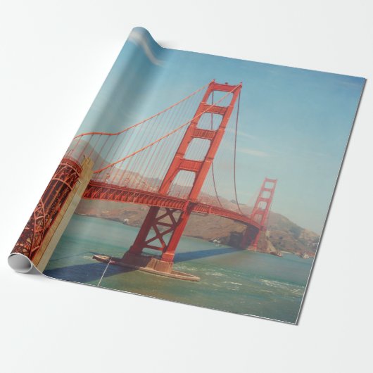 Golden gate bridge cadeaupapier (Uitgerold)