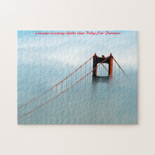 Golden Gate Bridge California, kerstgroeten Legpuzzel