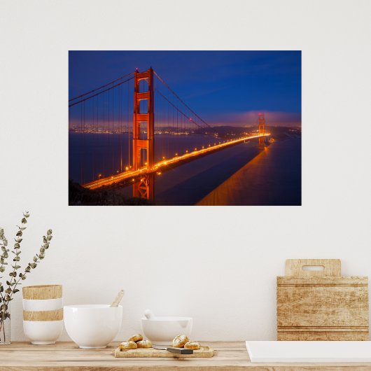 Golden Gate Bridge, Californië 2 Poster (Keuken)