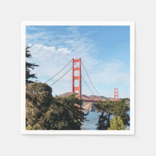 Golden Gate Bridge, Californië CA Servetten