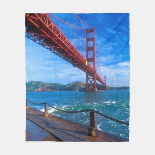 Golden Gate Bridge, Californië Fleece Deken (Voorkant)