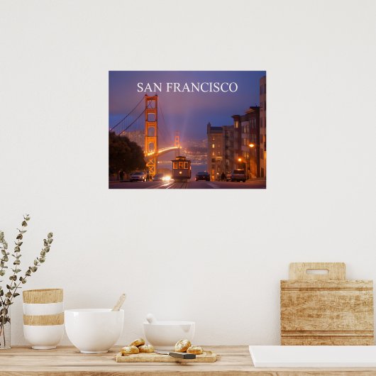 Golden Gate Bridge Californië - San Francisco Poster (Keuken)