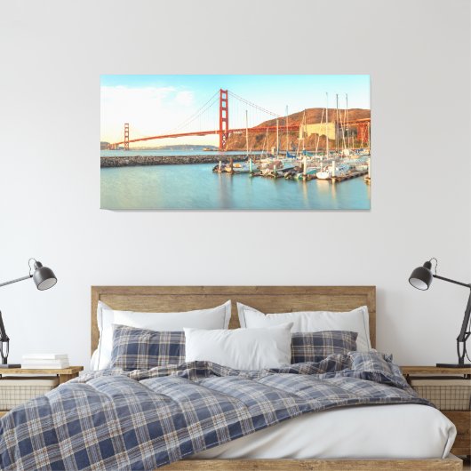 Golden Gate Bridge Canvas Afdruk (Insitu (Slaapkamer))