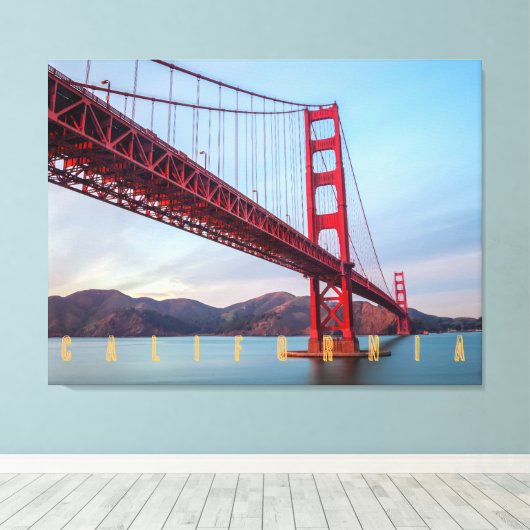 Golden Gate Bridge Canvas Afdruk (Insitu (Houten vloer))