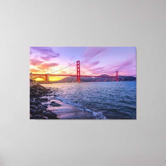 Golden Gate Bridge Canvas Afdruk (Voorkant)
