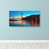 Golden Gate Bridge Canvas Afdruk (Insitu (Houten vloer))