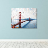 Golden Gate Bridge Canvas Muurkunst (Insitu (Houten vloer))