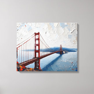 Golden Gate Bridge Canvas Muurkunst Afdruk
