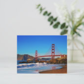 Golden Gate Bridge close-up vanaf Baker Beach Briefkaart (Staand voorkant)