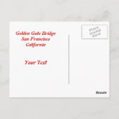 Golden Gate Bridge close-up vanaf Baker Beach Briefkaart (Achterkant)