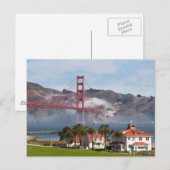 Golden Gate Bridge Coast Guard Station Briefkaart (Voorkant / Achterkant)