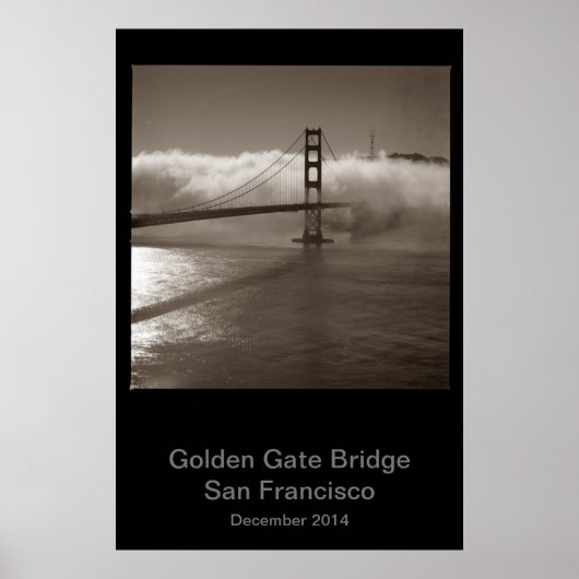 Golden Gate Bridge Dec 2015 #1 Poster (Voorkant)