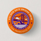 Golden Gate Bridge-draaiknop Ronde Button 3,2 Cm (Voorkant)