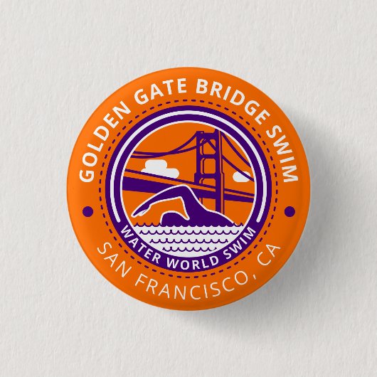 Golden Gate Bridge-draaiknop Ronde Button 3,2 Cm (Voorkant)