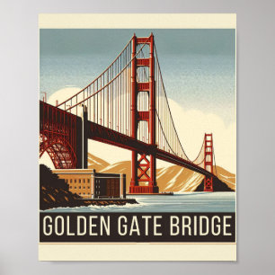 Golden Gate Bridge - Een tijdloos icoon van San Fr Poster