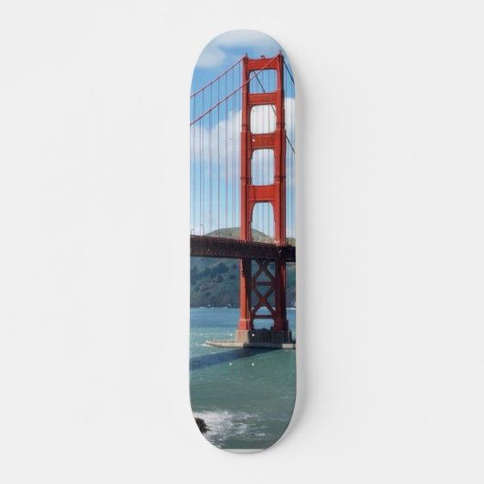 Golden Gate Bridge en Fort Point in San Francisco Skateboard (Voorkant)