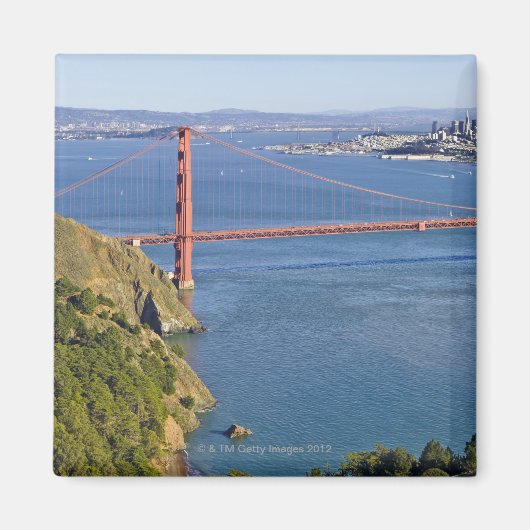 Golden Gate Bridge en San Francisco. 2 Magneet (Voorkant)