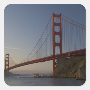 Golden Gate Bridge en San Francisco 3 Vierkante Sticker
