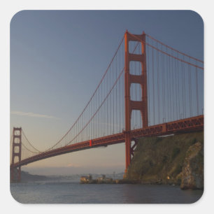 Golden Gate Bridge en San Francisco 3 Vierkante Sticker