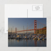 Golden Gate Bridge en San Francisco 4 Briefkaart (Voorkant / Achterkant)