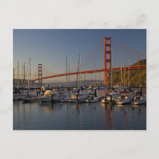 Golden Gate Bridge en San Francisco 4 Briefkaart (Voorkant)