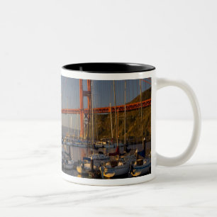 Golden Gate Bridge en San Francisco 4 Tweekleurige Koffiemok