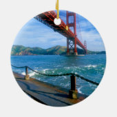 Golden Gate bridge en San Francisco Bay Keramisch Ornament (Achterkant)