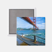 Golden Gate bridge en San Francisco Bay Magneet (Voorkant / Achterkant)