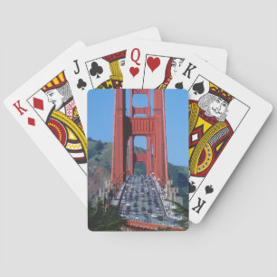 Golden Gate bridge en San Francisco Bay Pokerkaarten