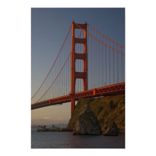 Golden Gate Bridge en San Francisco Foto Afdruk (Voorkant)