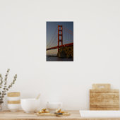 Golden Gate Bridge en San Francisco Poster (Keuken)