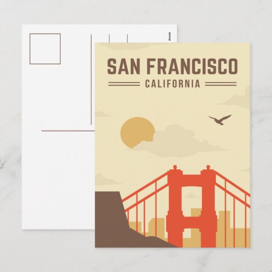  Golden Gate Bridge Feestdagenkaart (Voorkant / Achterkant)