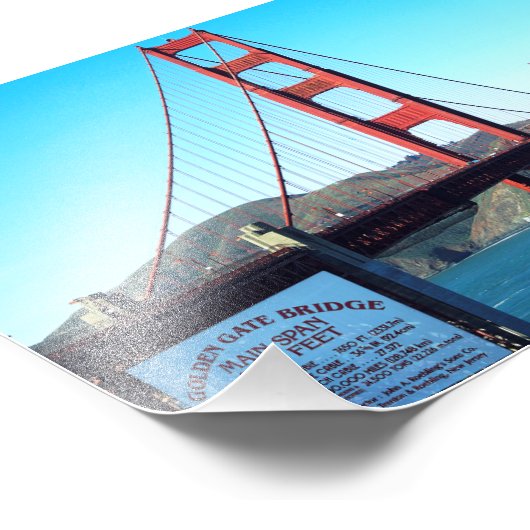 Golden Gate Bridge Foto Afdruk (Hoek)