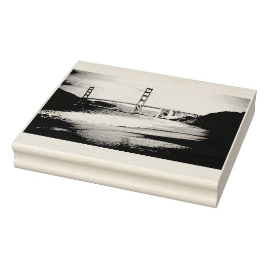 Golden Gate Bridge Foto Rubber Art Stamp Rubberstempel (Stempel)