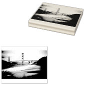 Golden Gate Bridge Foto Rubber Art Stamp Rubberstempel (Gestempeld)
