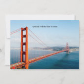 Golden Gate Bridge Foto - Save the Date (Achterkant)