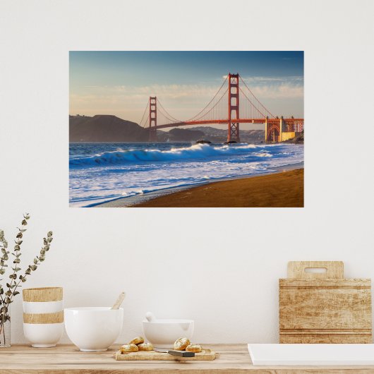 Golden Gate Bridge From Baker Beach Poster (Keuken)