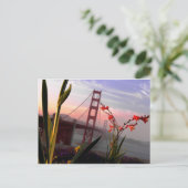 Golden Gate Bridge Garden uitzicht1 Briefkaart (Staand voorkant)