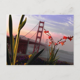 Golden Gate Bridge Garden uitzicht1 Briefkaart