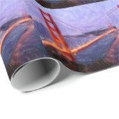 Golden Gate Bridge — gemengde media schilderen Cadeaupapier (Rol Hoek)