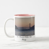 Golden Gate Bridge, Golden Gate Bridge, San Fra.. Tweekleurige Koffiemok (Links)