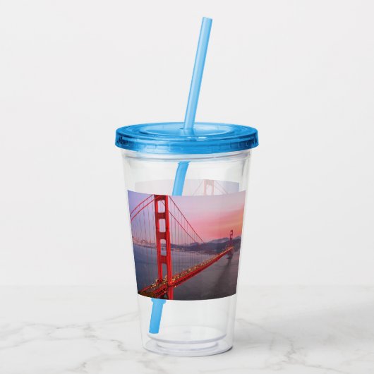 Golden gate bridge gooit kussen acryl drinkbeker (Achterkant)